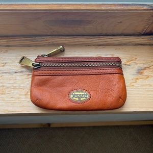 BROWN FOSSIL WALLET